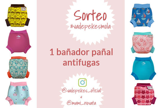 Sorteo en Instagram de un bañador pañal antifugas